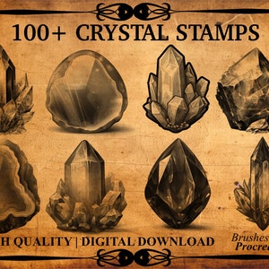 100+ Crystal Procreate Brush Stamps