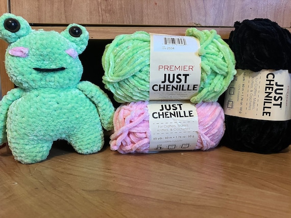 Premier Chenille Yarn - choose your color | 1x skeins of soft plush yarn | soft yarn for amigurumi, pillows and more