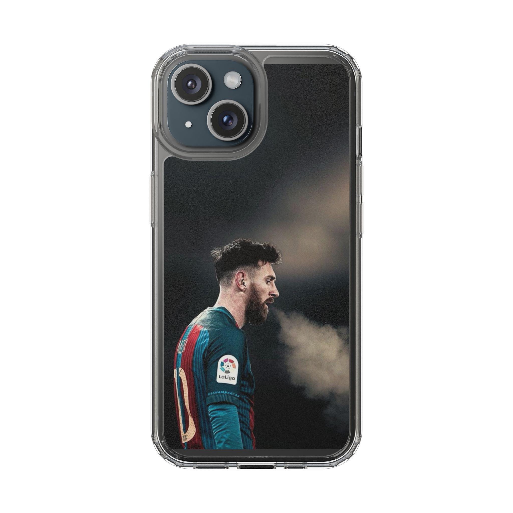 Lionel Messi iPhone Case: Minimalist FC Barcelona Design