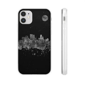 City Skyline Phone Case: Night Sky Design