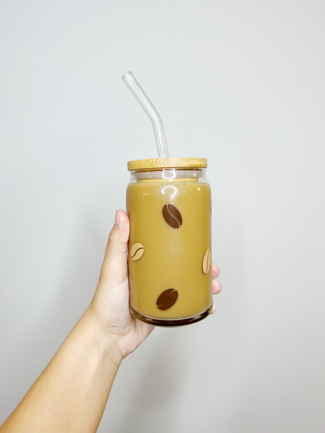 16oz Libbey Glass Can Coffee Beans Coffee Lovers Beer Etsy