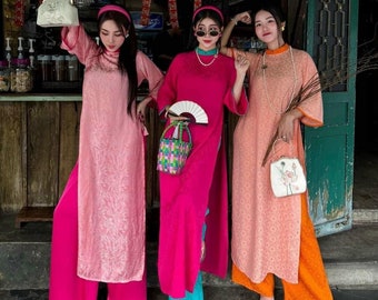 Ao dai Vietnamese ,Áo dài cach tan dang xuong cao cấp   , Ao Dai for Women, Ao dai wedding Viet Namese,ao dai cach tan.ao dai for gif