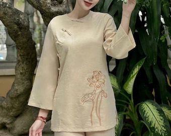 Handmade Silk Áo Dài Bà Ba Set: Vietnamese Traditional Dress