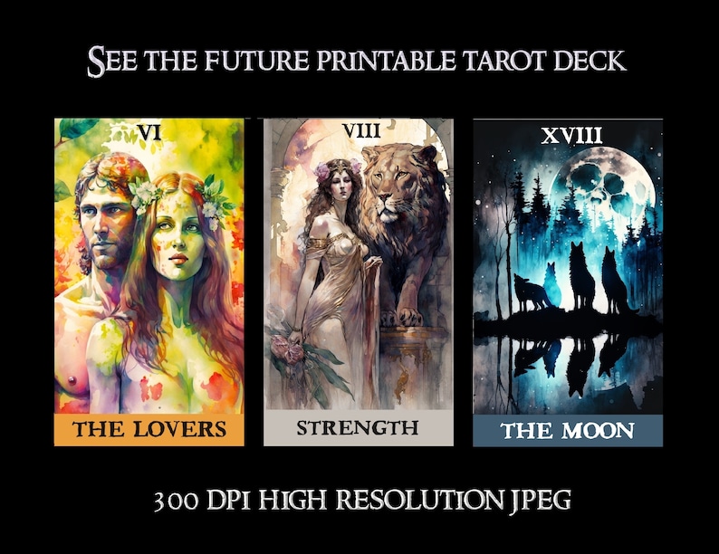 See the Future Printable Tarot Deck Digital Download - Etsy