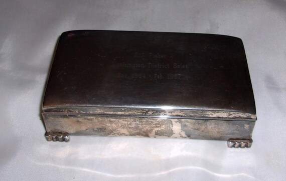 Poole Silver Co. Sterling Silver Trinket / Cigarette Box
