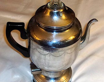 Fantastic Complete Early Production Chrome Farberware "PERCULATOR"