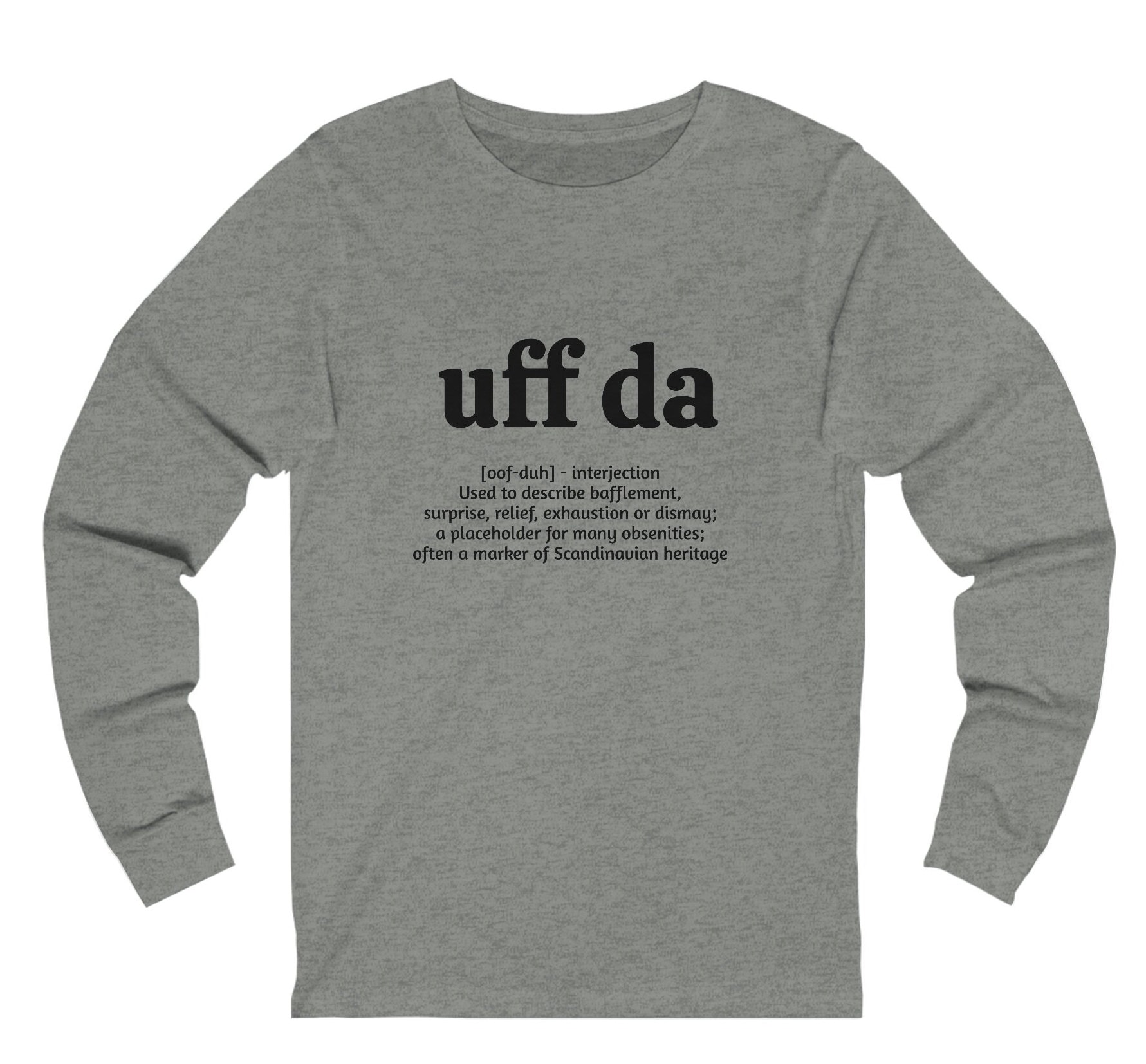 Uff Da Definition Long Sleeve Shirt - Light Weight - Etsy