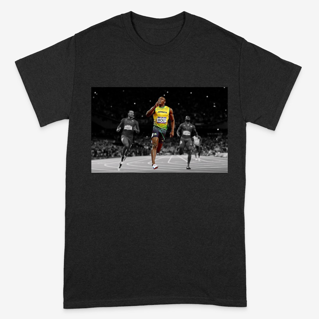 Usain Bolt Tshirt Graphic Tshirt, Graphic Tees, Soft Style Shirt