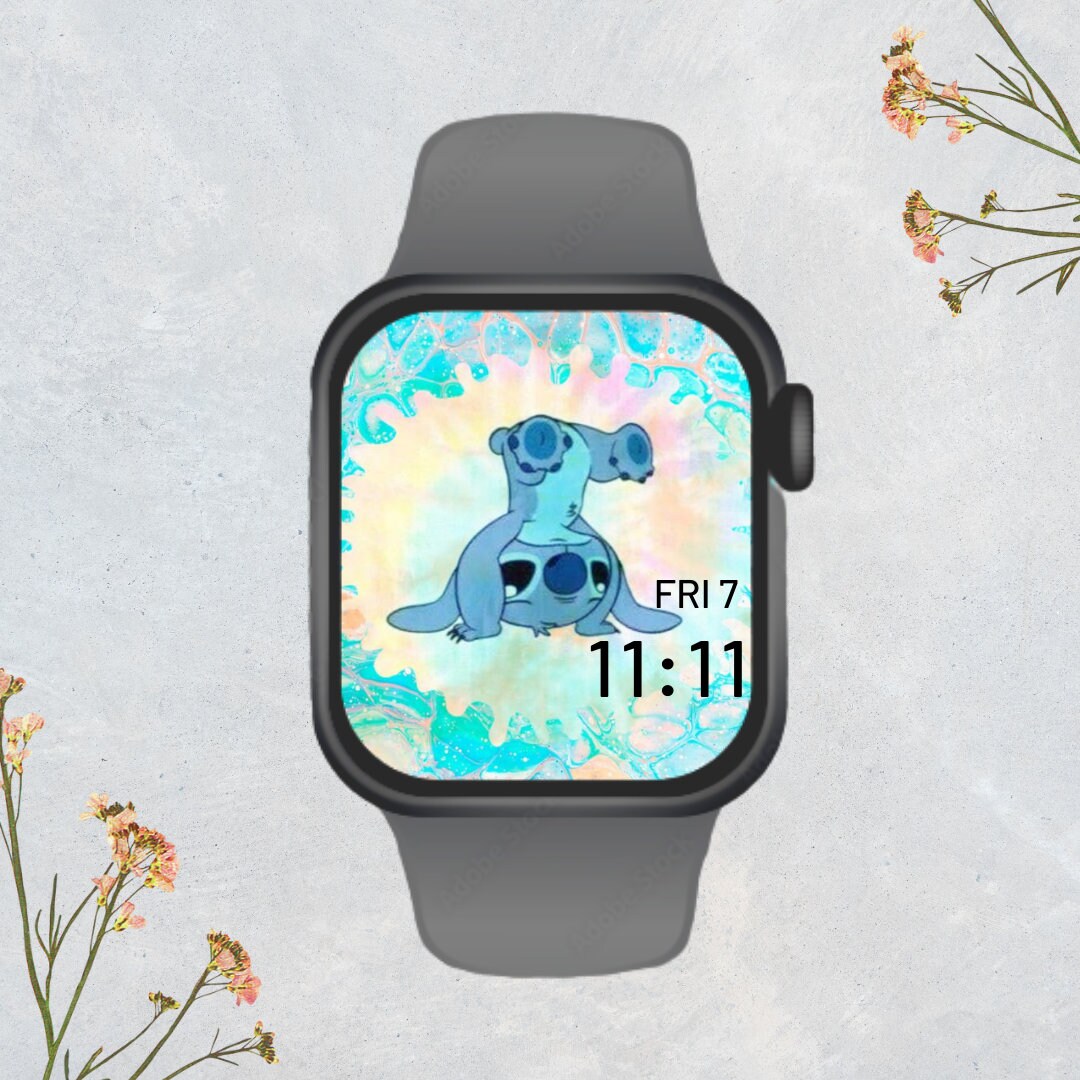 Stitch Apple Watch Background Etsy UK