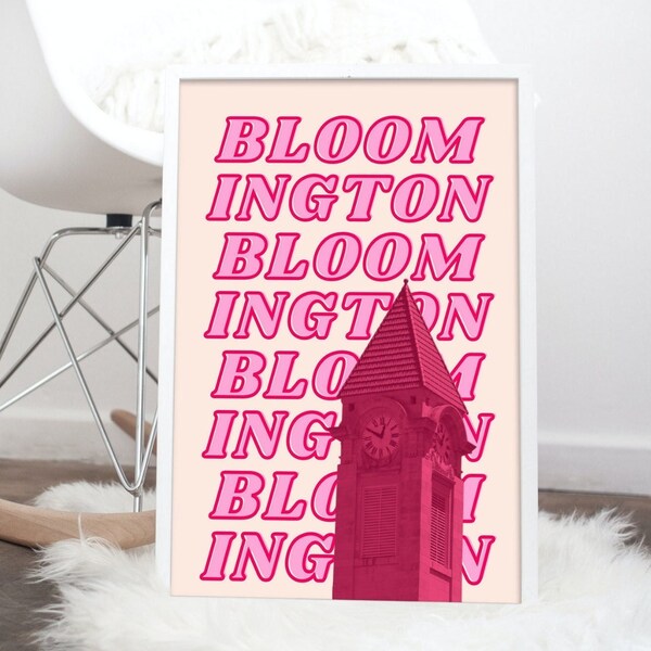 Bloomington Dorm Poster Etsy