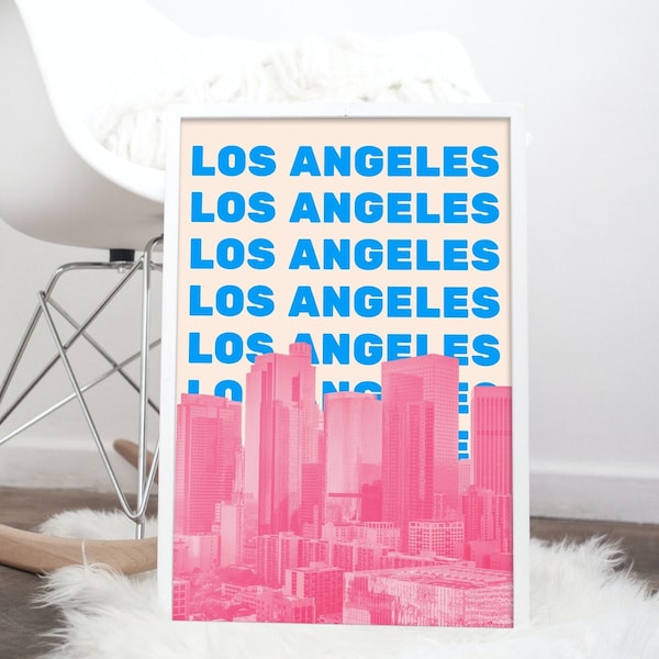 Los Angeles Wall Art Etsy