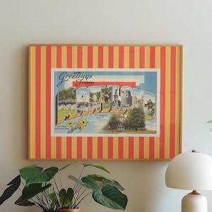 Stampa artistica del Maryland, download digitale, decorazione da parete vintage del Maryland, poster orizzontale di Annapolis, Maryland, stampabile vintage, decorazione per dormitori del Maryland