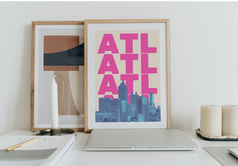 Atlanta Wall Art Atlanta Print Atlanta GA Atlanta Wall Etsy