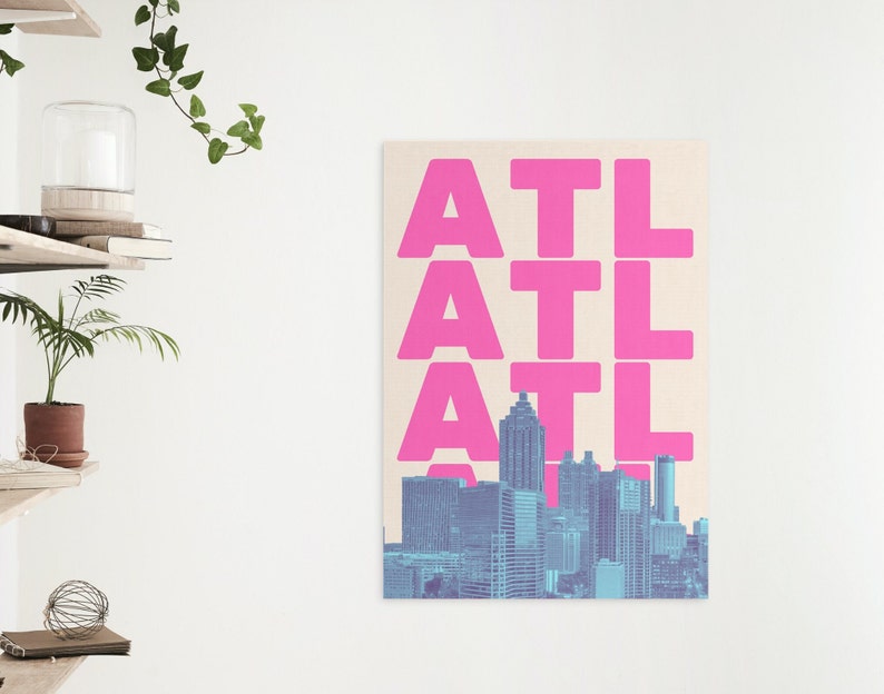 Atlanta Wall Art Atlanta Print Atlanta GA Atlanta Wall Etsy