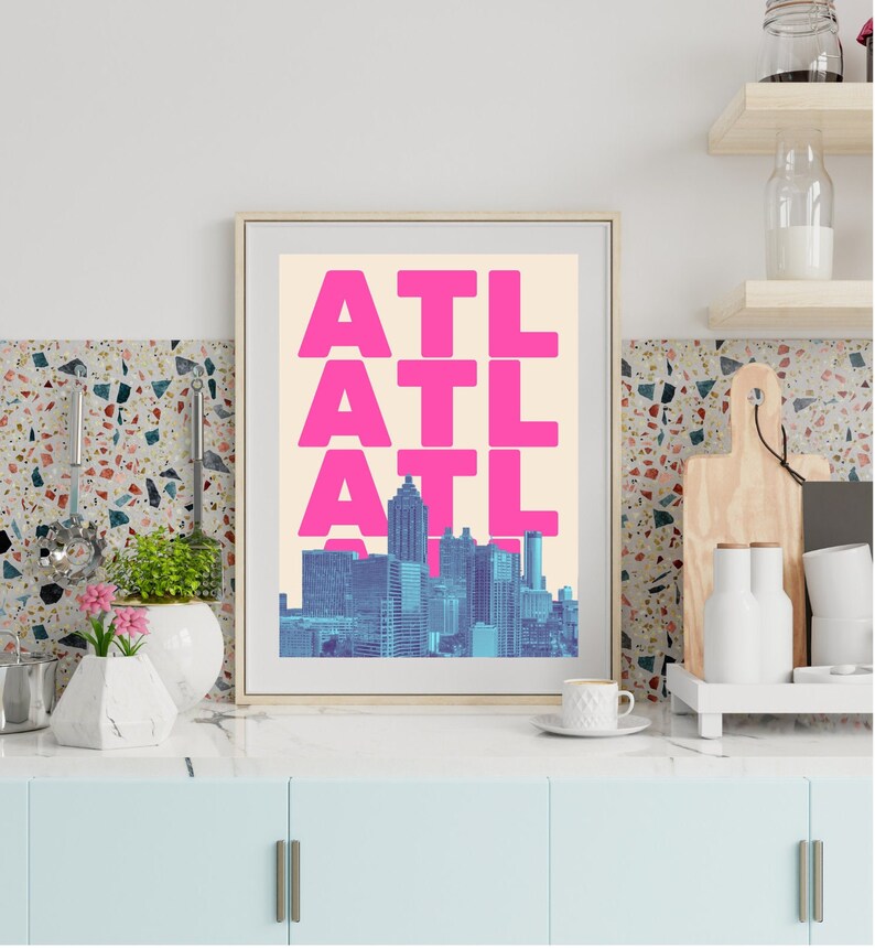 Atlanta Wall Art Atlanta Print Atlanta GA Atlanta Wall Etsy