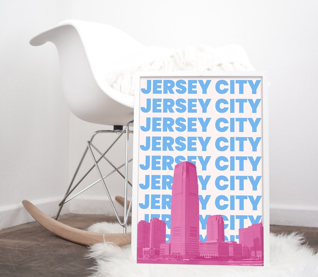Jersey City Print Jersey City Poster New Jersey Print Jersey City