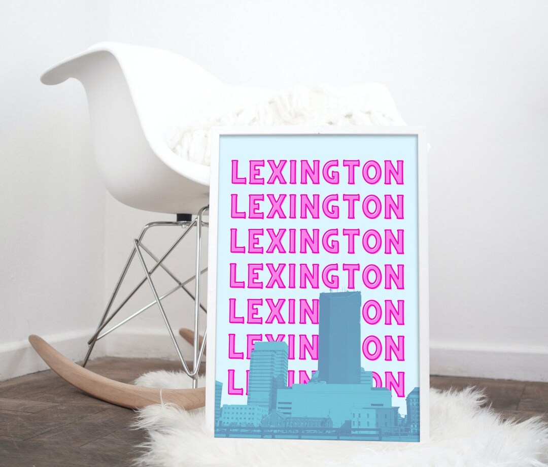 Kentucky Wall Art Lexington Print Lexington Decor Home Etsy