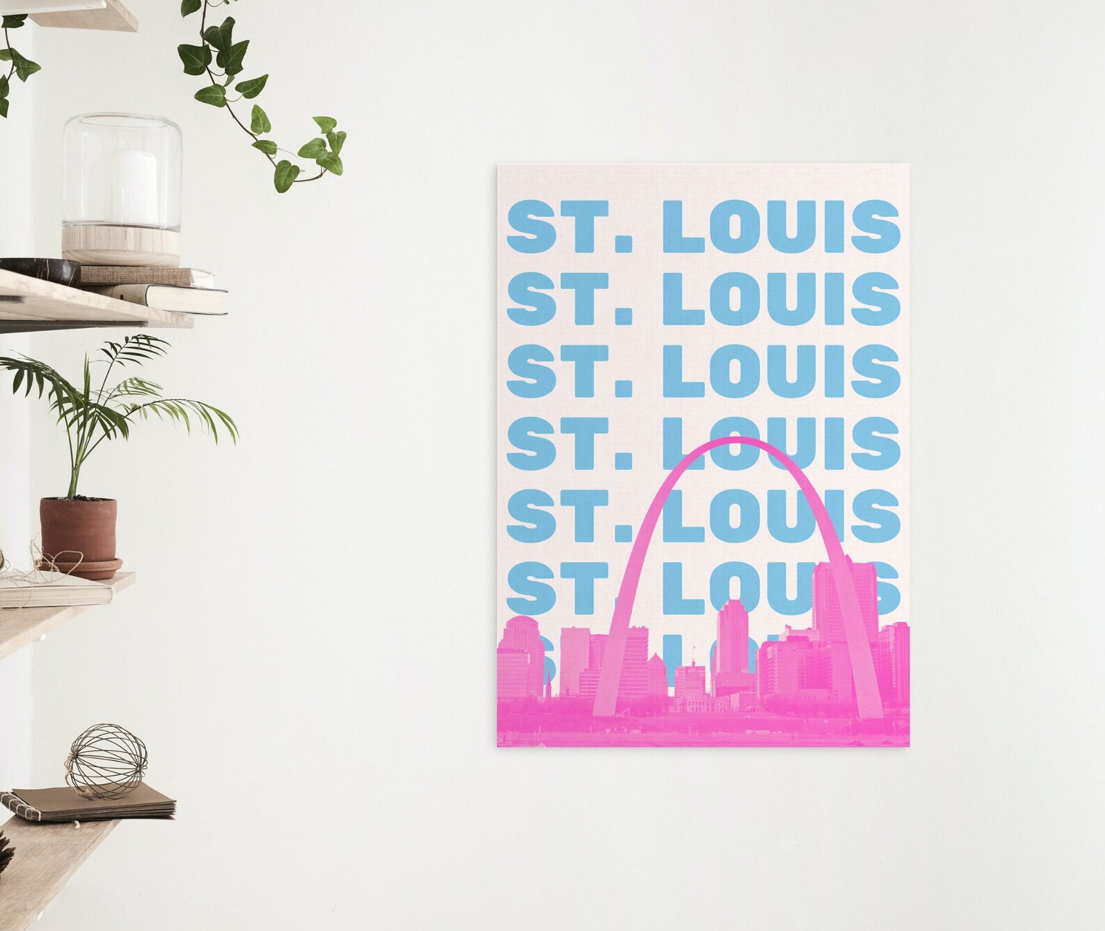 St. Louis Wall Art St. Louis Print St. Louis Skyline St. Etsy