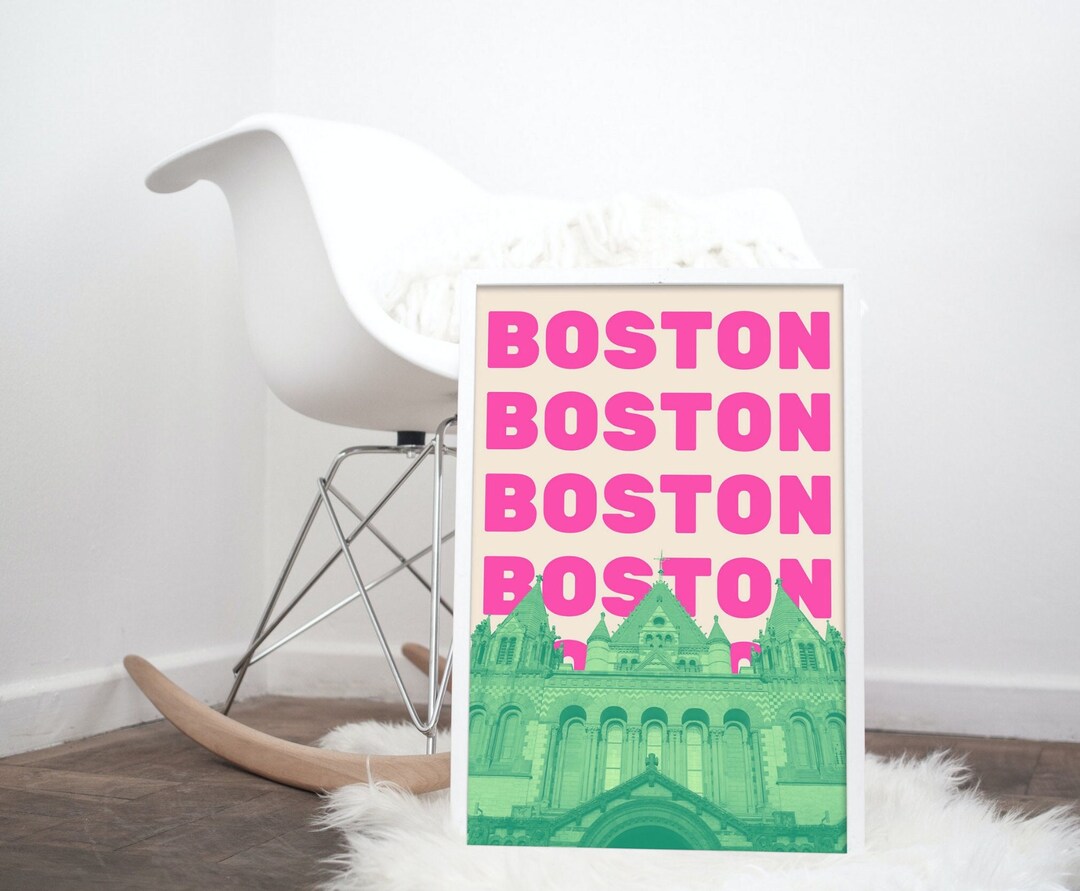 Boston Print Boston Wall Art Boston Massachusetts Boston - Etsy