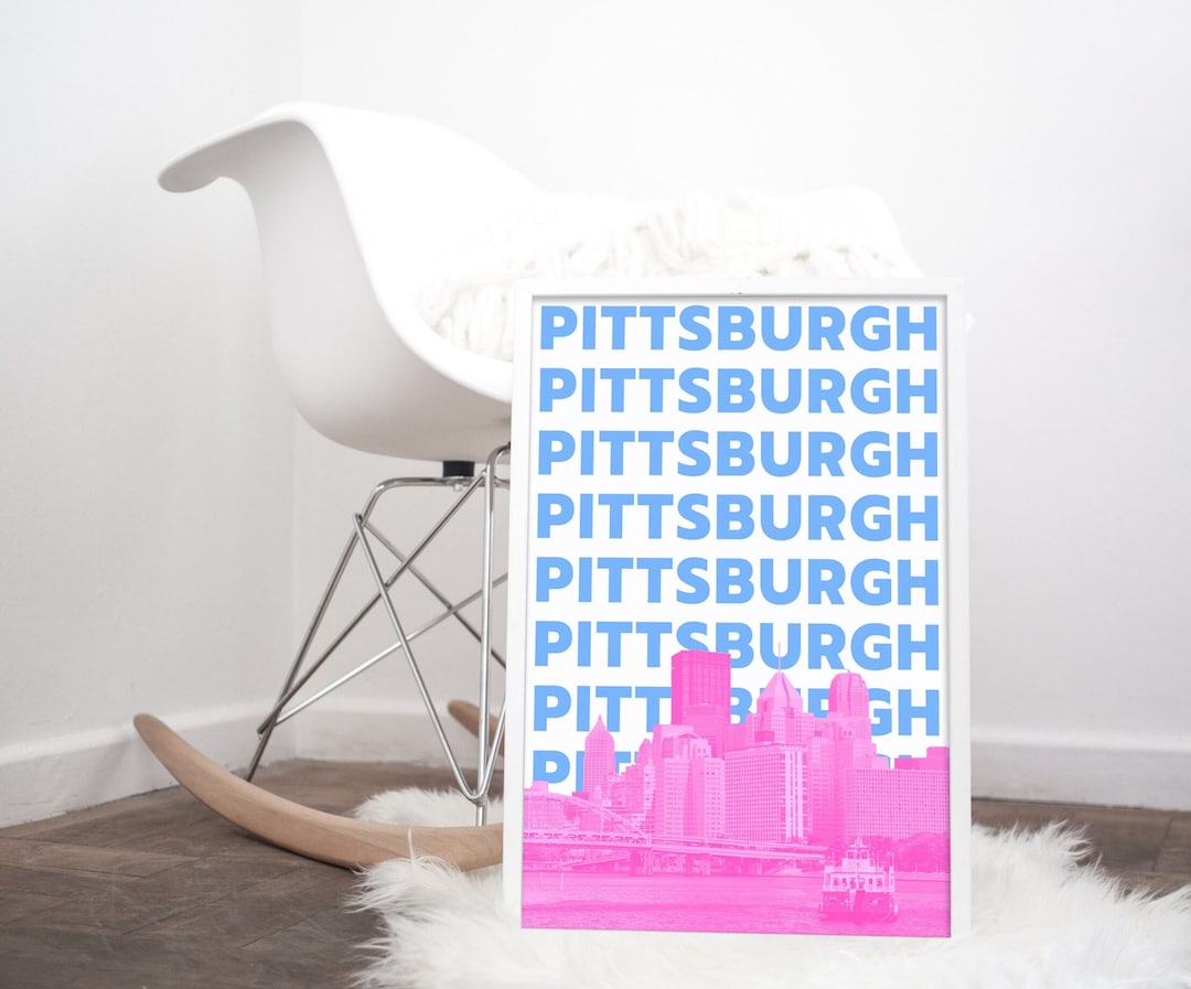 Pittsburgh Print Pittsburgh Wall Art Pittsburgh Poster Pittsburgh Art Print Pittsburgh Skyline 5