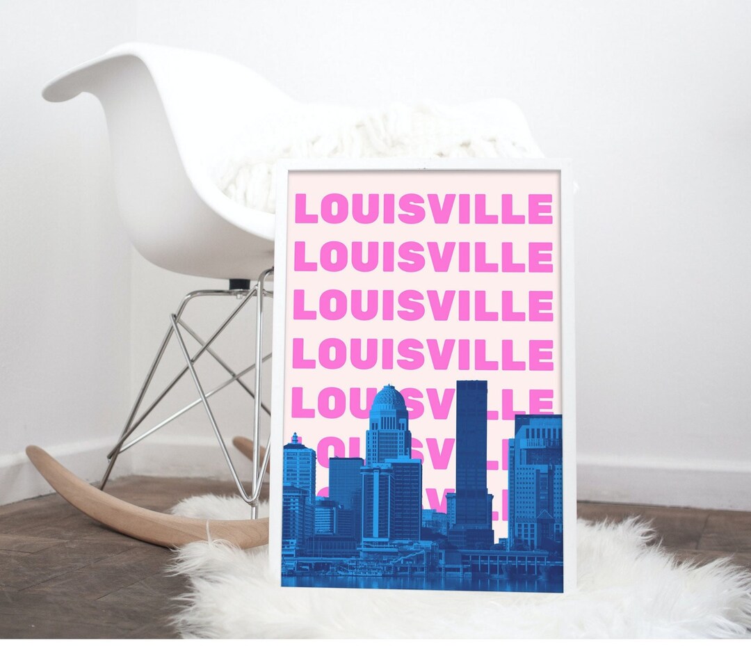 Louisville Wall Art Louisville Print Louisville Skyline Louisville