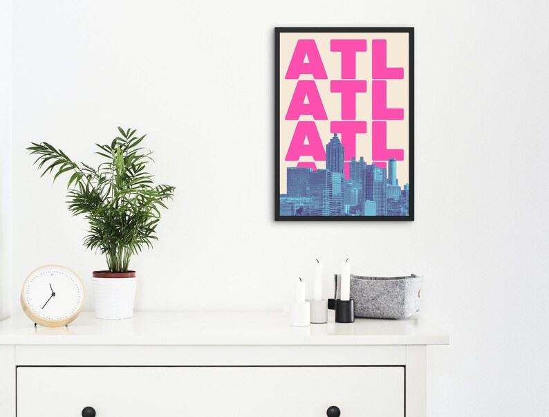 Atlanta Wall Art Atlanta Print Atlanta GA Atlanta Wall Etsy