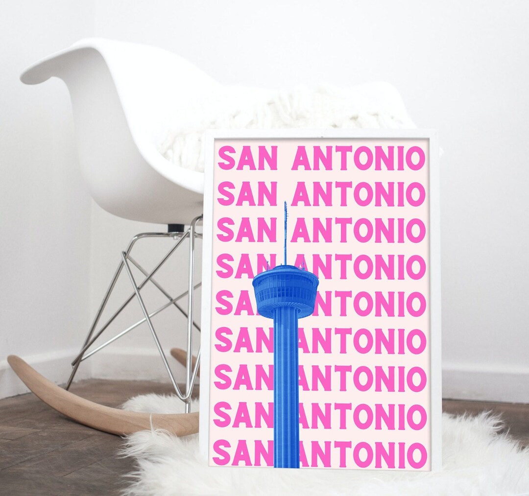 San Antonio Art Print San Antonio Texas Decor San Antonio Wall Art San