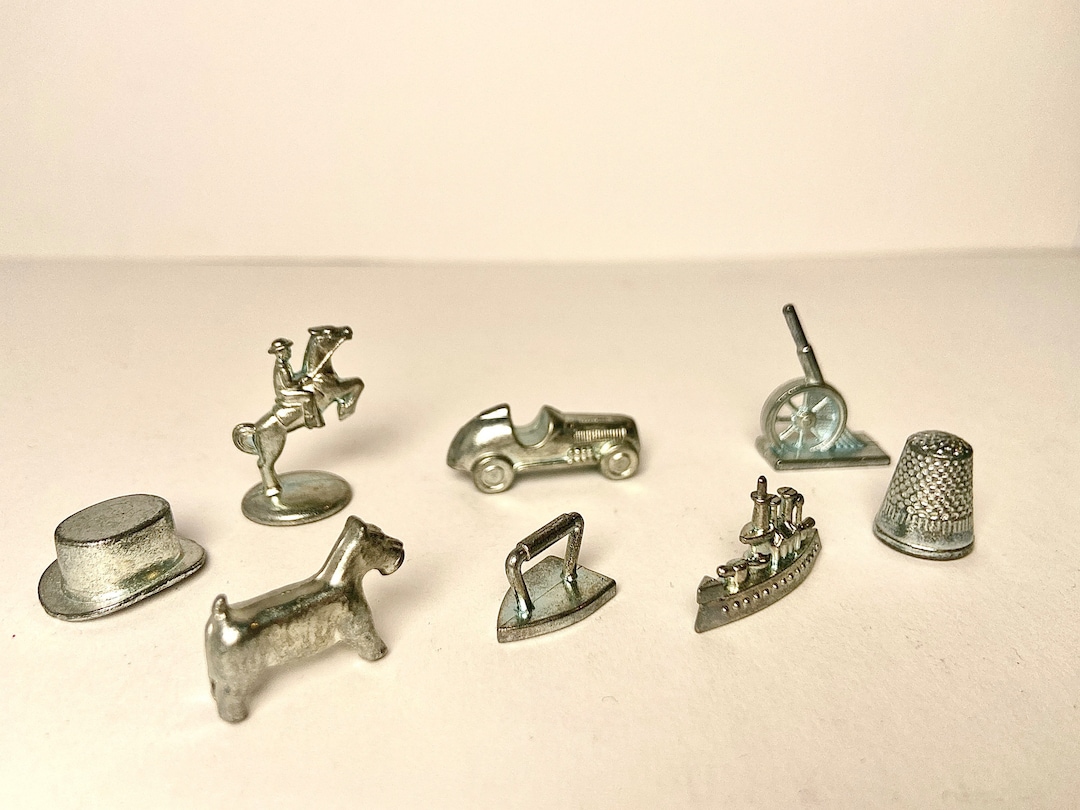 Monopoly Pieces, Monopoly Tokens, Metall Game Tokens, Iron Game Pieces