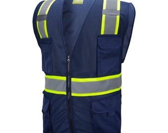 Class 2 Navy Blue Safety Vest