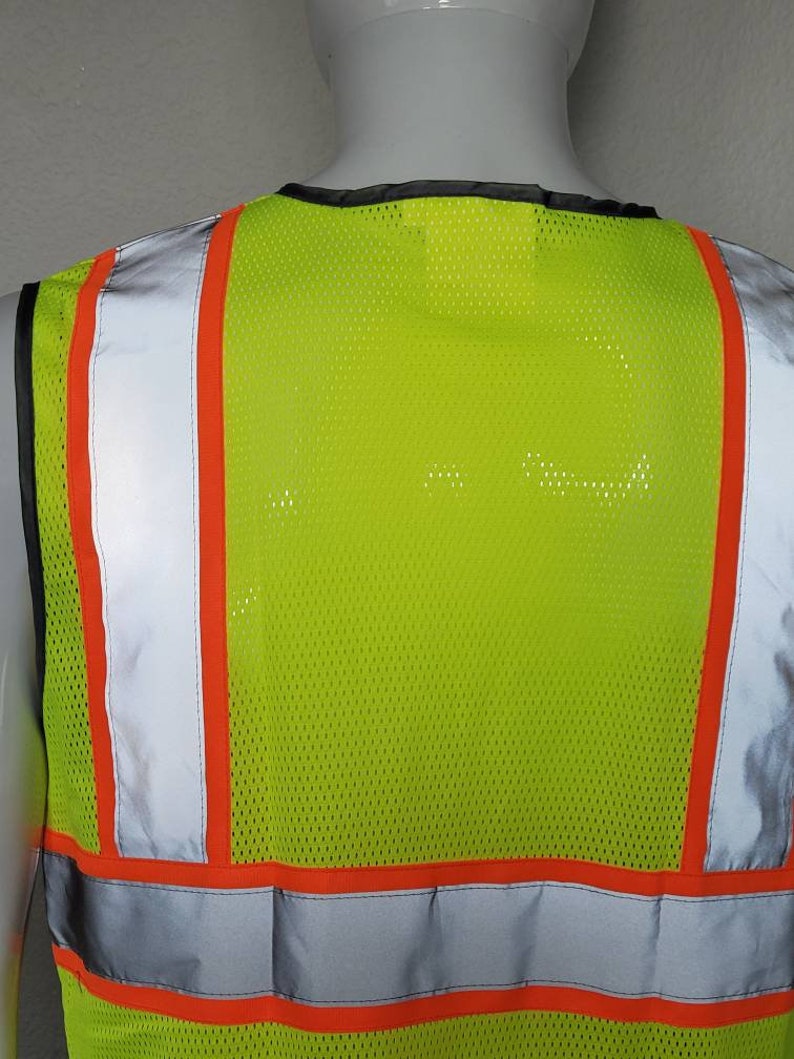 Class 2 Yellow Utility Safety Vest Etsy