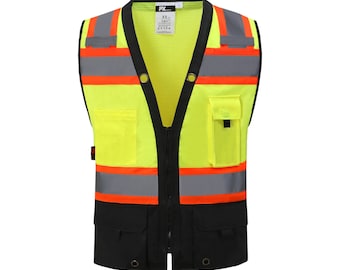 Tricolor yellow Safety Vest