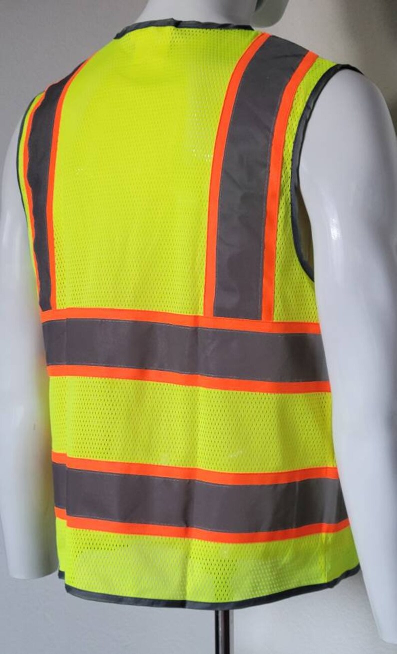 Class 2 Yellow Utility Safety Vest Etsy