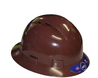 Tan Brown Full Brim Hydro Dipped Hard Hat: Class C, Type 1