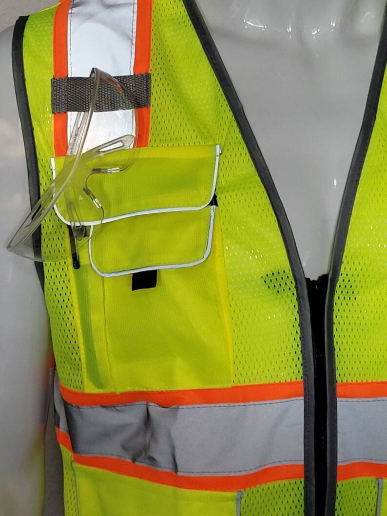 Class 2 Yellow Utility Safety Vest Etsy