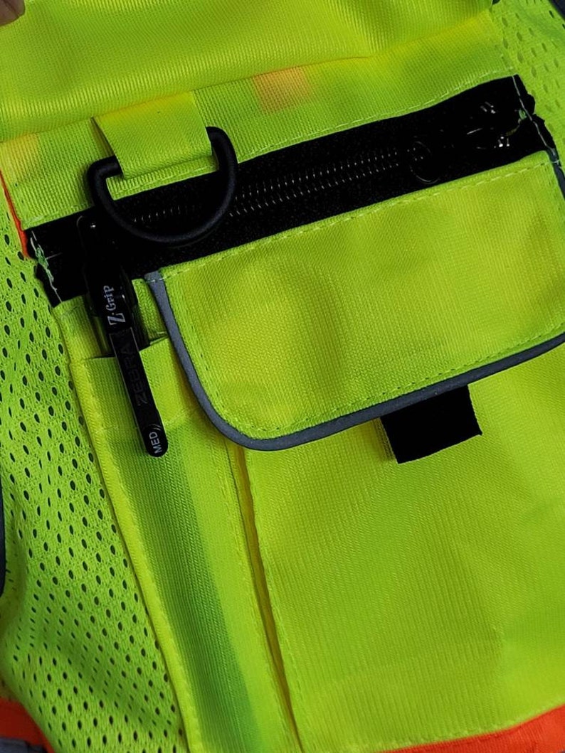 Class 2 Yellow Utility Safety Vest Etsy