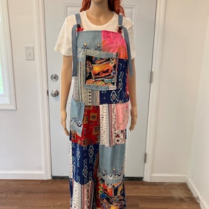 Patchwork Overalls