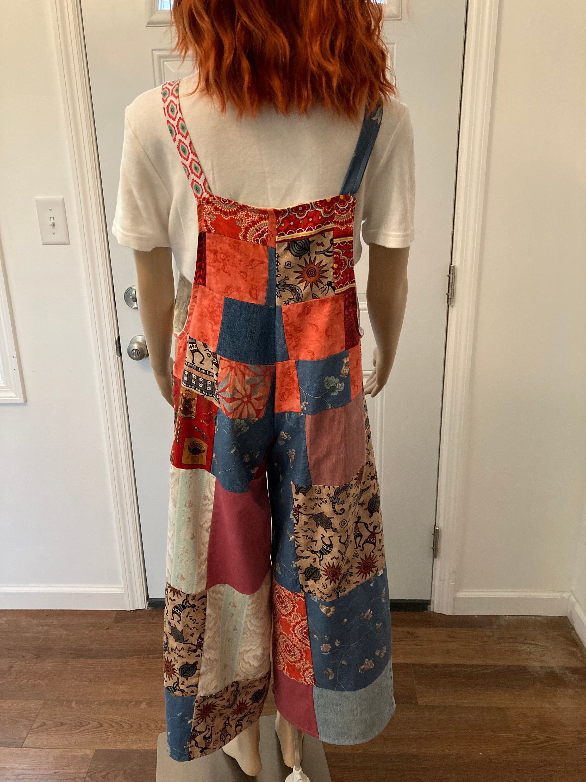 POL PatchWork Denim Overalls