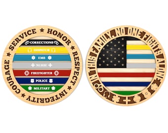 Multilayer Honoring First Responder svg, Military with Patriotic Svg, Corrections svg, Usa flag svg, Laser cut files, Glowforge SVG Files