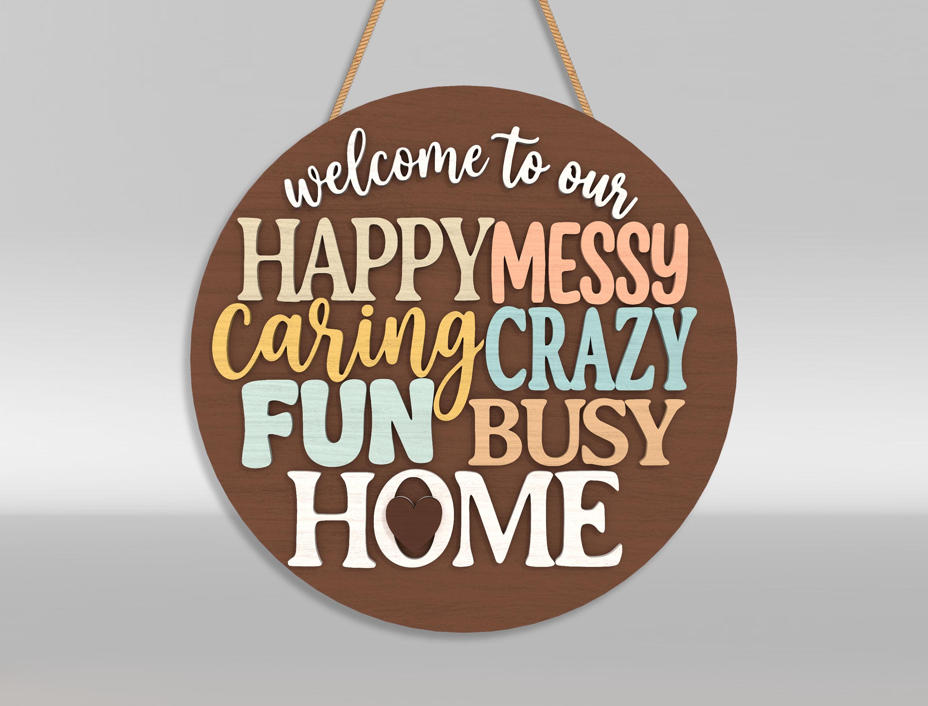 Snarky Welcome Sign SVG Bundle, Sarcastic Door Hanger Laser Cut Files ...