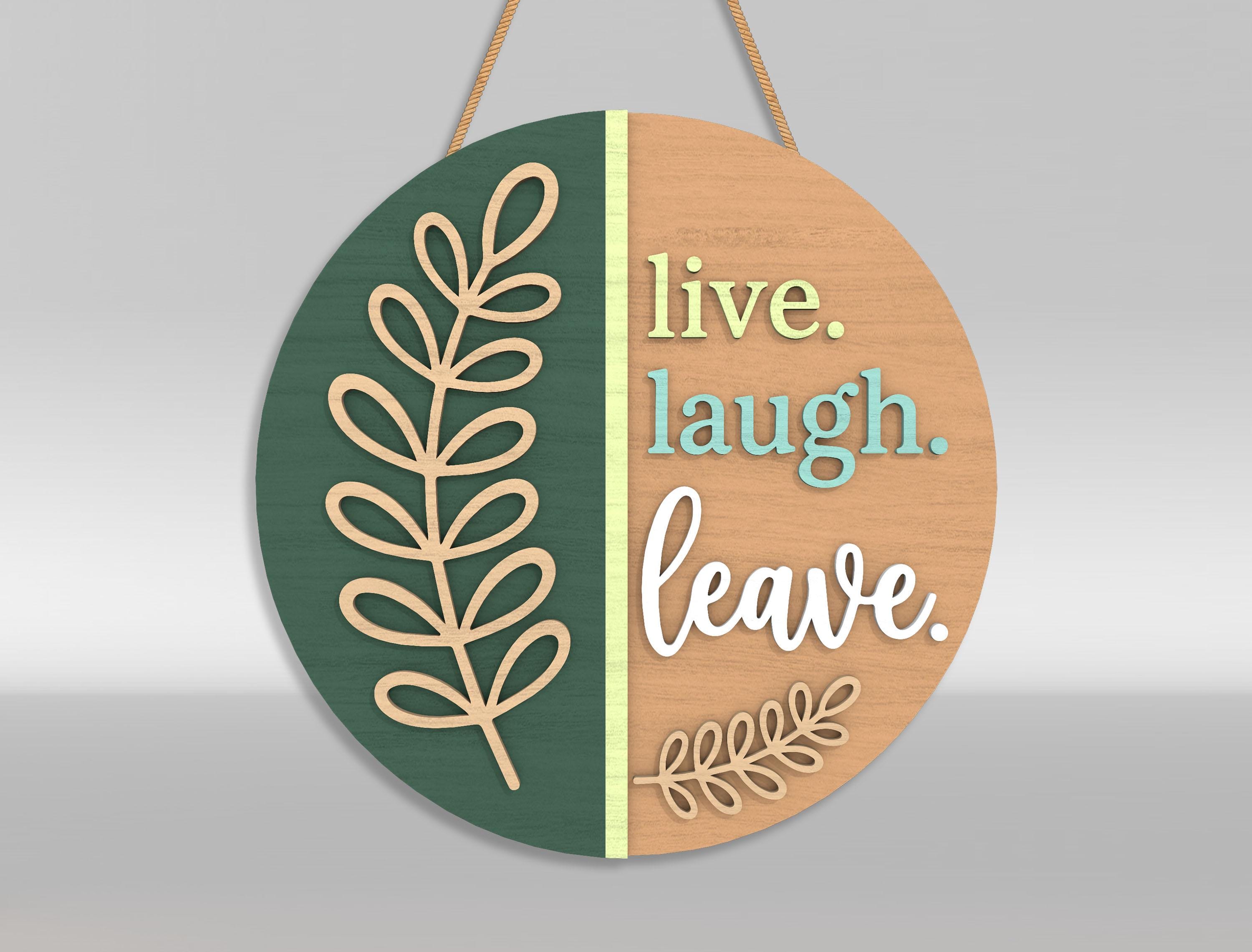 Snarky Welcome Sign SVG Bundle, Sarcastic Door Hanger Laser Cut Files ...