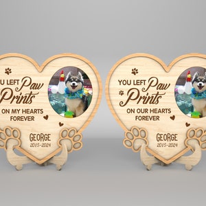 Personalisierter benutzerdefinierter Haustier-Verlust-Zeichen SVG, Hund-Gedenk-Zeichen-Svg, Verlust des Hundes-Svg, Haustier-Gedenk-Geschenk-Svg, Glowforge-Svg-Dateien, Laser-Schnitt-Dateien
