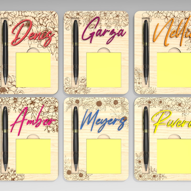 Wood Pen and Note Pad - Etsy