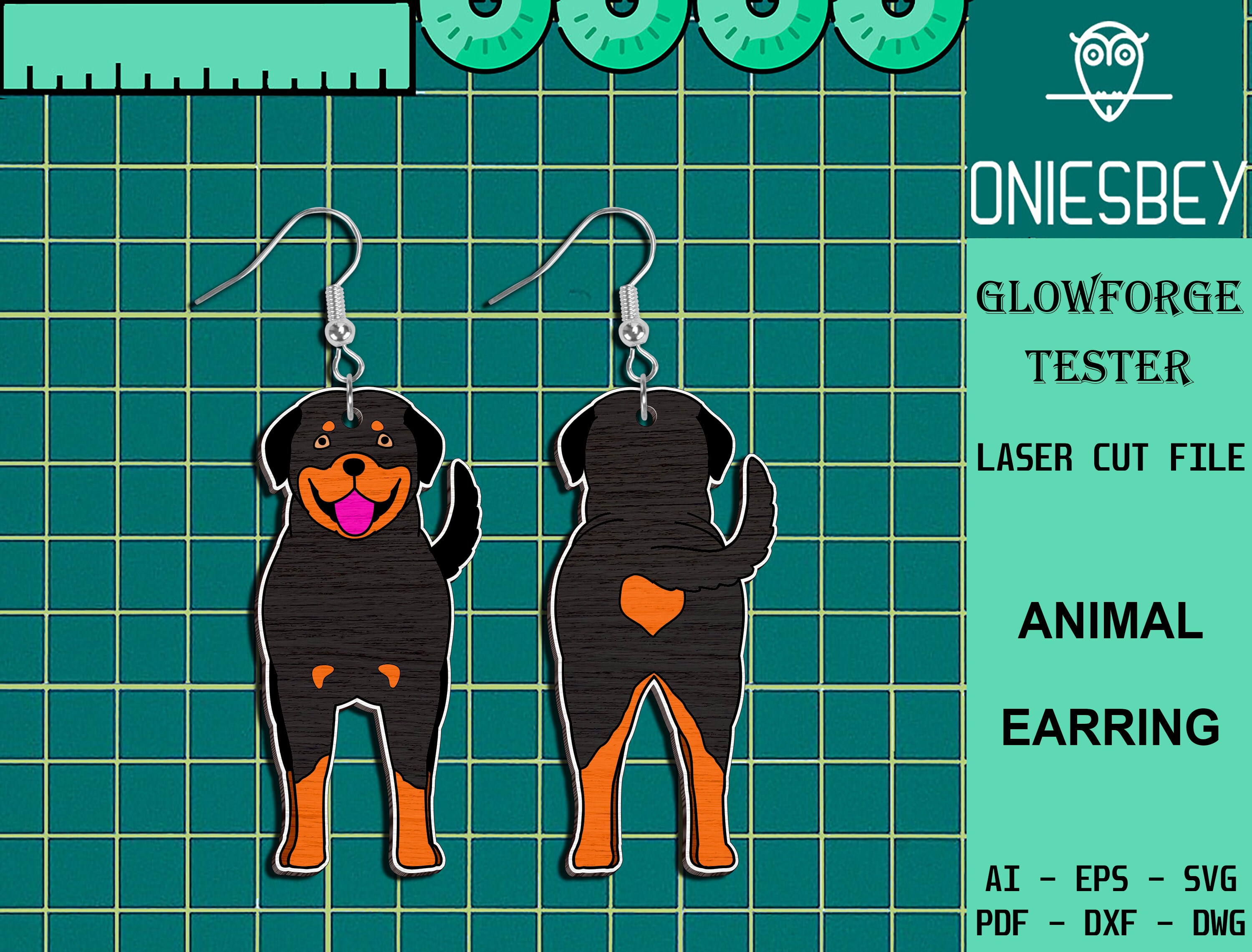 Funny Dog Earrings Svg Bundle Dog Breeds Svg Earrings Laser Etsy