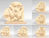 Personalized Couple Hands Together Forever Sign SVG, Gift for Couple, Anniversary Gifts svg, Valentine Glowforge svg files, Laser cut files