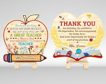 Personalized Teacher Desk Sign SVG, Pencil Flower Teacher Appreciation Gift svg, Happy Teacher Day svg,Glowforge svg files,Laser cut files