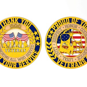 Meerlaagse ter ere van helden SVG, patriottische adelaar SVG, trots op je veteranen SVG, onafhankelijkheidsdag SVG, lasergesneden bestanden, Glowforge SVG-bestanden