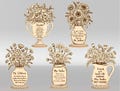 Personalized Teacher Gift SVG, Teacher Engraved Gift Svg, Flower Jar Bundle Laser Cut, Flower Vase svg, Glowforge svg files,Laser cut files product logo
