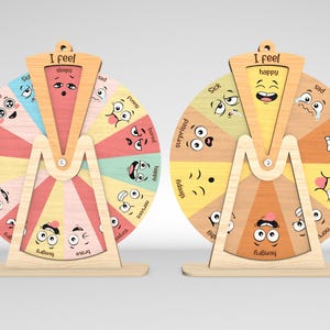 Roue émotionnelle avec base svg, svg ornement émotionnel, tableau des émotions pour enfants svg, svg de roue des sentiments, fichiers svg Glowforge, fichiers découpés au laser