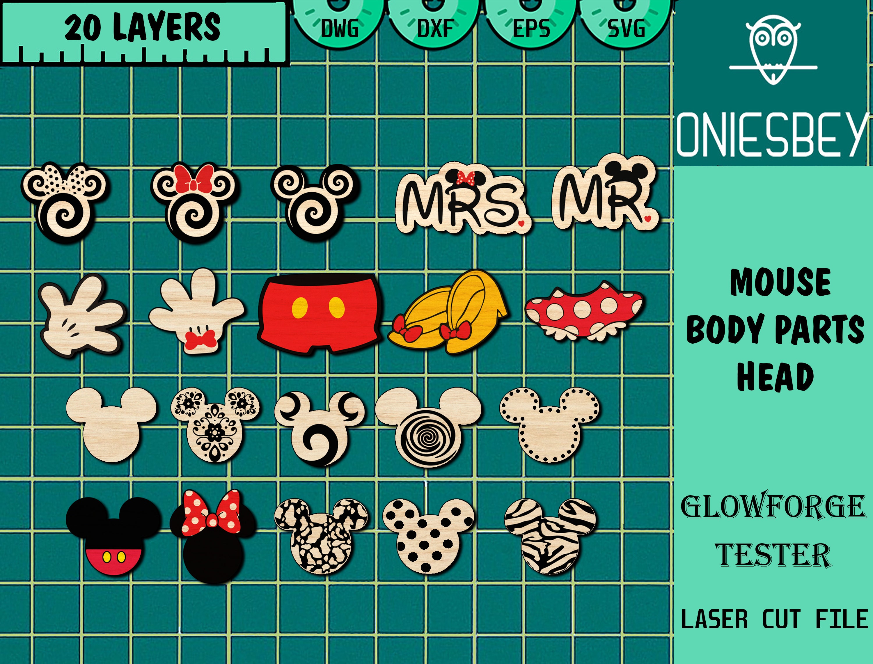 Mickey Sport Earring SVG Svg Vector Cricut Laser Cut File Clipart Png –  DNKWorkshop