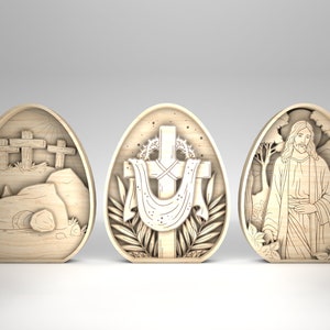 Easter Decoration Svg, Easter Egg SVG, Easter Day svg, He is Risen svg, Jesus Cross Art svg, Glowforge svg files, Laser cut files